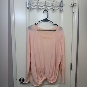 Zella Women's Pink Knotted Top
